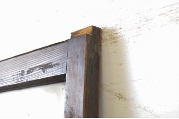 アンティーク建具　大正ロマンの雰囲気香るガラス戸1枚(引き戸)(R-064061)