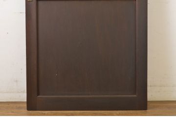 アンティーク建具　大正ロマン　レトロな雰囲気を演出するガラス扉1枚(ドア、木製扉)(R-064064)