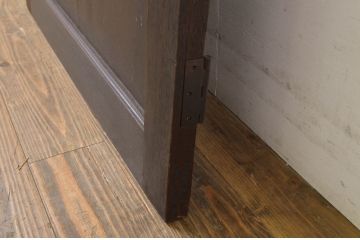 アンティーク建具　大正ロマン　レトロな雰囲気を演出するガラス扉1枚(ドア、木製扉)(R-064064)