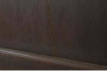 アンティーク建具　大正ロマン　レトロな雰囲気を演出するガラス扉1枚(ドア、木製扉)(R-064064)