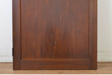 アンティーク建具　大正ロマン　レトロな雰囲気を演出するガラス扉1枚(ドア、木製扉)(R-064064)