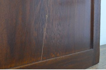 アンティーク建具　大正ロマン　レトロな雰囲気を演出するガラス扉1枚(ドア、木製扉)(R-064064)