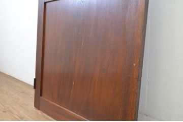 アンティーク建具　大正ロマン　レトロな雰囲気を演出するガラス扉1枚(ドア、木製扉)(R-064064)