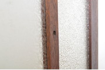 アンティーク建具　大正ロマン　レトロな雰囲気を演出するガラス扉1枚(ドア、木製扉)(R-064064)
