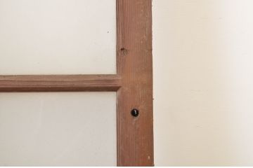アンティーク建具　大正ロマンの雰囲気香るガラス窓2枚セット(ガラス戸、引き戸)(R-064066)