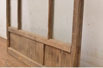 アンティーク建具　大正ロマンの雰囲気香るガラス窓1枚(ガラス戸、引き戸)(R-064067)