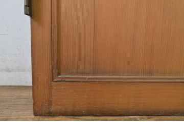アンティーク建具　大正ロマン　エッチングガラスがおしゃれな古い洋館のドア1枚(彫刻ガラス、扉、木製扉、ガラス扉)(R-064069)