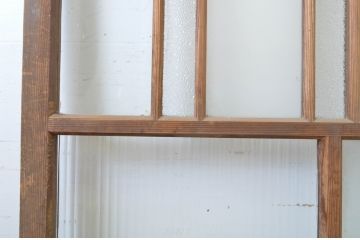 アンティーク建具　大正ロマンの雰囲気を醸し出すガラス戸2枚セット(引き戸)(R-064071)
