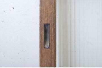 アンティーク建具　大正ロマンの雰囲気を醸し出すガラス戸2枚セット(引き戸)(R-064071)
