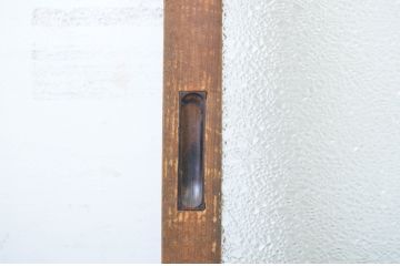 アンティーク建具　木のぬくもり感じる色合いが魅力のガラス戸2枚セット(引き戸)(R-064073)