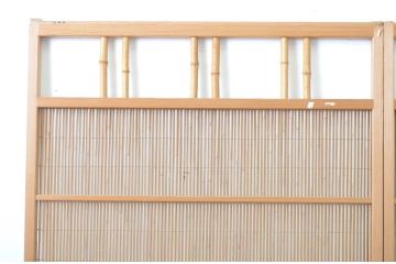 アンティーク建具　透かし彫りが素敵な夏戸2枚セット(簾戸、御簾戸、簀戸、葭戸、夏障子、引き戸、すど)(R-064077)