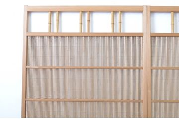 アンティーク建具　透かし彫りが素敵な夏戸2枚セット(簾戸、御簾戸、簀戸、葭戸、夏障子、引き戸、すど)(R-064077)