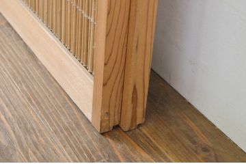 アンティーク建具　透かし彫りが素敵な夏戸2枚セット(簾戸、御簾戸、簀戸、葭戸、夏障子、引き戸、すど)(R-064077)