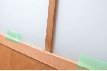 アンティーク建具　大正ロマンの雰囲気香るガラス戸4枚セット(引き戸)(R-064079)