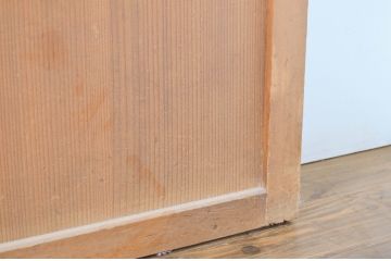 アンティーク建具　大正ロマンの雰囲気香るガラス戸4枚セット(引き戸)(R-064079)