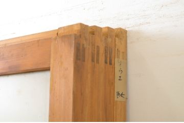 アンティーク建具　大正ロマンの雰囲気香るガラス戸4枚セット(引き戸)(R-064079)