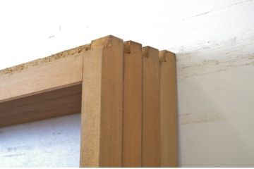 アンティーク建具　透かし彫りがおしゃれな夏戸4枚セット(簾戸、御簾戸、簀戸、葭戸、夏障子、すど、引き戸)(R-064083)