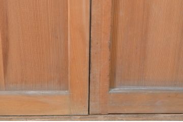 アンティーク建具　大正ロマンの雰囲気漂う幅狭ガラス戸2枚セット(引き戸)(R-064085)