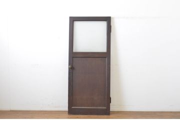 アンティーク建具　ペイント仕上げ限定　落ち着いた雰囲気を演出するドア1枚(扉、木製扉)(R-064086)