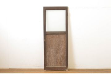 アンティーク建具　ペイント仕上げ限定　落ち着いた雰囲気を演出するドア1枚(扉、木製扉)(R-064088)