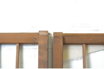 アンティーク建具　落ち着きのある和を演出する障子戸4枚セット(引き戸)(R-064091)