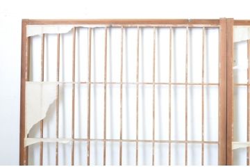 アンティーク建具　落ち着きのある和を演出する障子戸4枚セット(引き戸)(R-064091)
