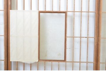 アンティーク建具　落ち着きのある和を演出する障子戸4枚セット(引き戸)(R-064091)