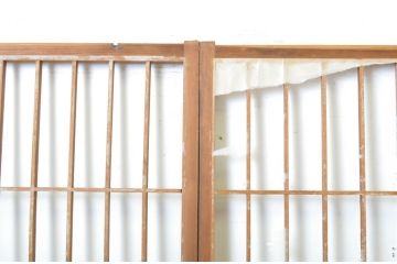 アンティーク建具　落ち着きのある和を演出する障子戸4枚セット(引き戸)(R-064091)