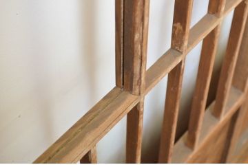 アンティーク建具　落ち着きのある和を演出する障子戸4枚セット(引き戸)(R-064091)