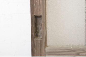 アンティーク建具　和の空間づくりにおすすめ!幅狭玄関戸2枚セット(引き戸、ガラス戸)(R-064092)