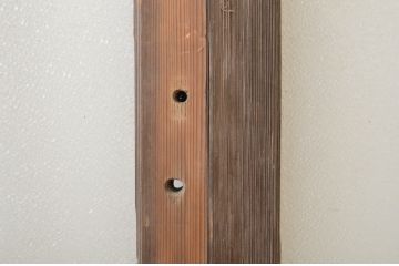 アンティーク建具　和の空間づくりにおすすめ!幅狭玄関戸2枚セット(引き戸、ガラス戸)(R-064092)