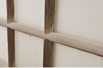 アンティーク建具　和の空間づくりにおすすめ!幅狭玄関戸2枚セット(引き戸、ガラス戸)(R-064092)