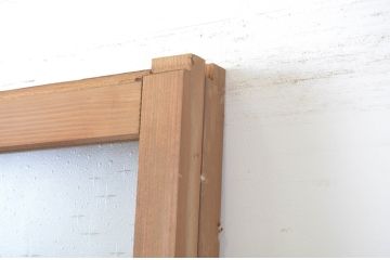 アンティーク建具　大正ロマン　懐かしい雰囲気が漂うガラス戸2枚セット(引き戸)(R-064094)