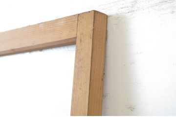 アンティーク建具　大正ロマン　レトロな空間づくりにオススメのガラス扉1枚(ドア、ガラス戸)(R-064095)