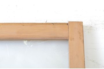 アンティーク建具　大正ロマン　レトロな空間づくりにオススメのガラス扉1枚(ドア、ガラス戸)(R-064095)