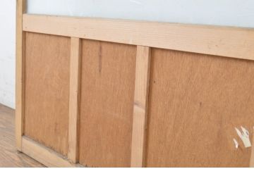 アンティーク建具　大正ロマン　レトロな空間づくりにオススメのガラス扉1枚(ドア、ガラス戸)(R-064095)