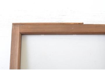アンティーク建具　昭和の懐かしさを感じさせるガラス戸1枚(引き戸)(R-064096)
