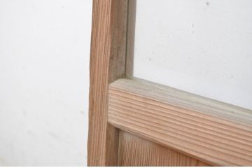 アンティーク建具　昭和の懐かしさを感じさせるガラス戸1枚(引き戸)(R-064096)