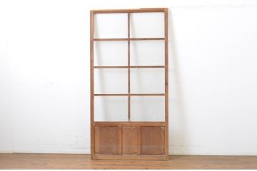 アンティーク建具　昭和の懐かしさを感じさせるガラス戸1枚(引き戸)(R-064096)