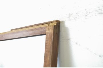 アンティーク建具　昭和の懐かしさを感じさせるガラス戸1枚(引き戸)(R-064096)
