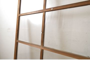 アンティーク建具　昭和の懐かしさを感じさせるガラス戸1枚(引き戸)(R-064096)