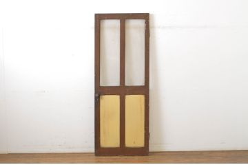 アンティーク建具　ペイント仕上げ限定　レトロな雰囲気を醸し出すドア1枚(扉、木製扉、玄関ドア)(R-064097)