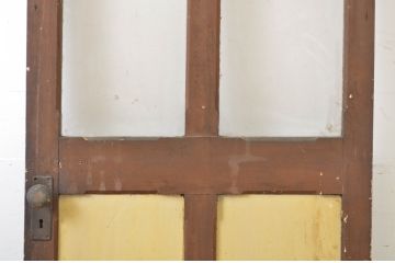 アンティーク建具　ペイント仕上げ限定　レトロな雰囲気を醸し出すドア1枚(扉、木製扉、玄関ドア)(R-064097)