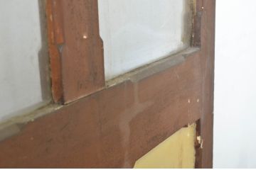 アンティーク建具　ペイント仕上げ限定　レトロな雰囲気を醸し出すドア1枚(扉、木製扉、玄関ドア)(R-064097)