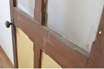 アンティーク建具　ペイント仕上げ限定　レトロな雰囲気を醸し出すドア1枚(扉、木製扉、玄関ドア)(R-064097)