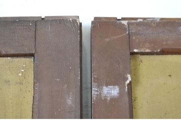 アンティーク建具　ペイント仕上げ限定　時を経て刻まれた風合いが魅力の引き戸2枚セット(R-064099)