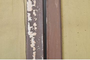 アンティーク建具　ペイント仕上げ限定　時を経て刻まれた風合いが魅力の引き戸2枚セット(R-064099)