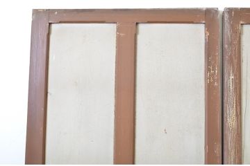 アンティーク建具　ペイント仕上げ限定　時を経て刻まれた風合いが魅力の引き戸2枚セット(R-064099)