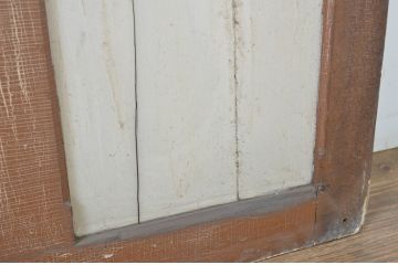アンティーク建具　ペイント仕上げ限定　時を経て刻まれた風合いが魅力の引き戸2枚セット(R-064099)