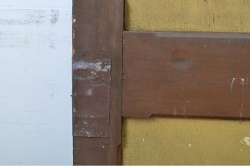 アンティーク建具　ペイント仕上げ限定　時を経て刻まれた風合いが魅力の引き戸2枚セット(R-064100)